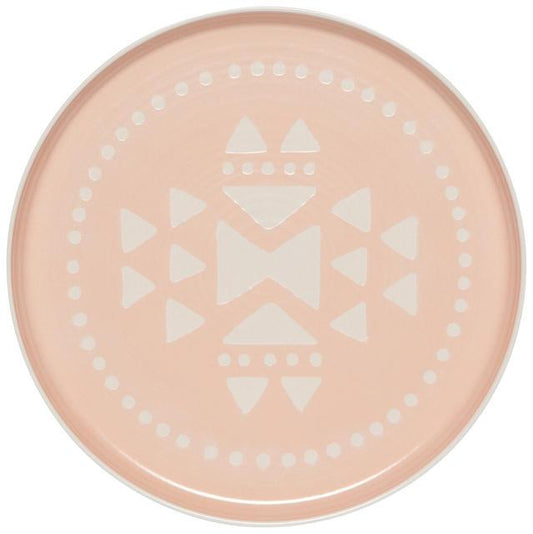 Pink Imprint Dinner Plate