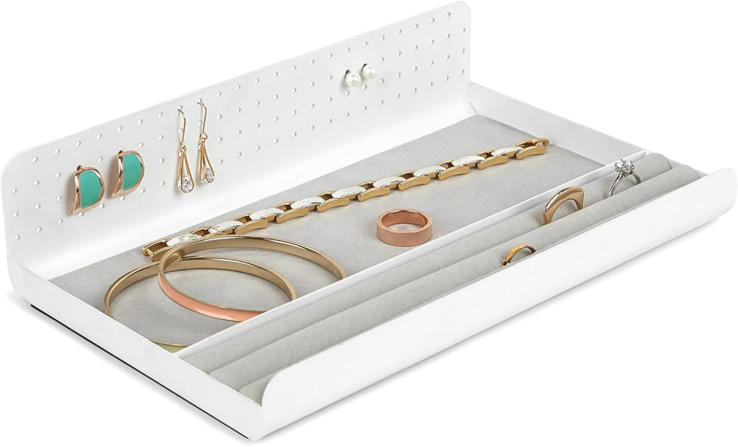 Curio Jewelry Tray - White