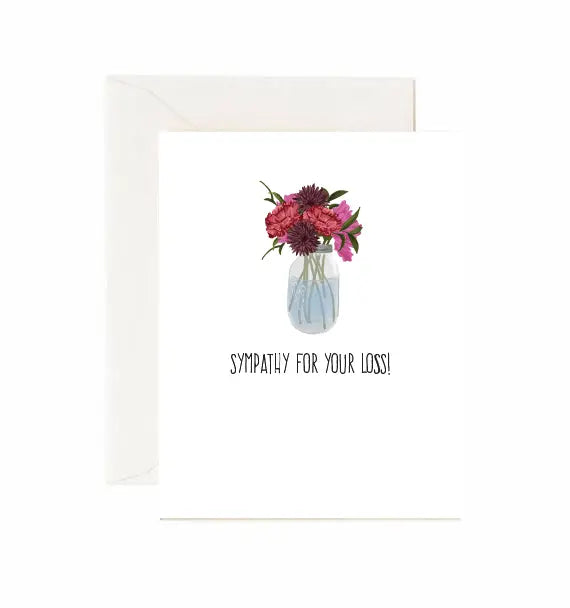 Flowers "Sympathy For Your Loss" Greeting Card