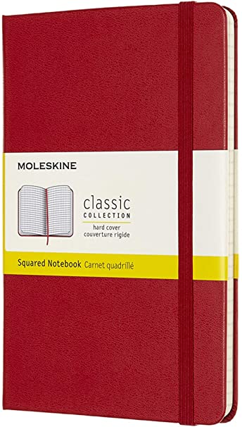 Classic Large Red Soft Cover Square Notebook
