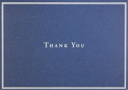 Navy Blue Thank You Boxed Cards