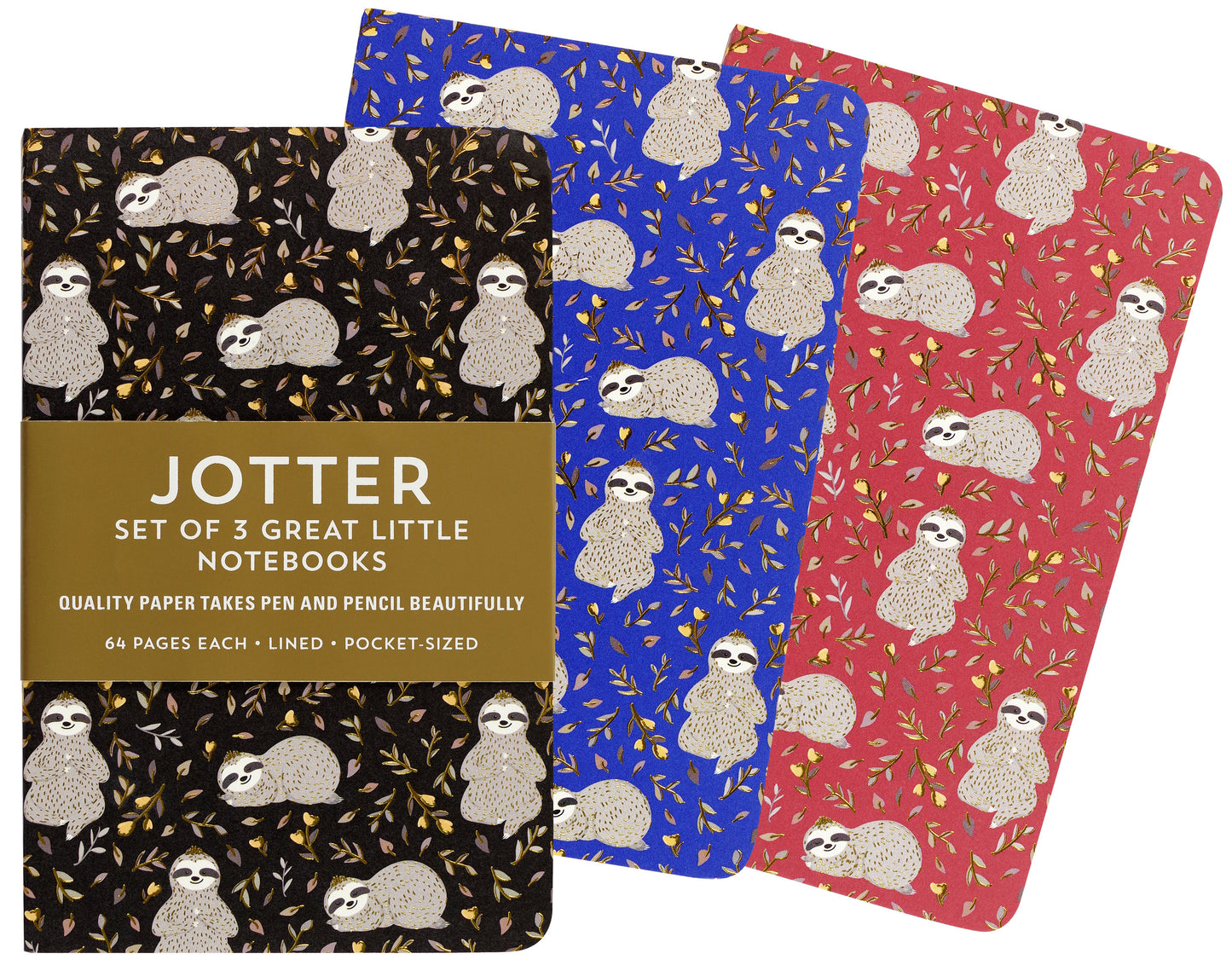 Jotter Sloths Notebook Set of 3