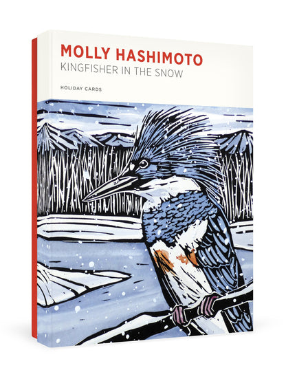 Molly Hashimoto Kingfisher In The Snow Holiday Boxed Cards