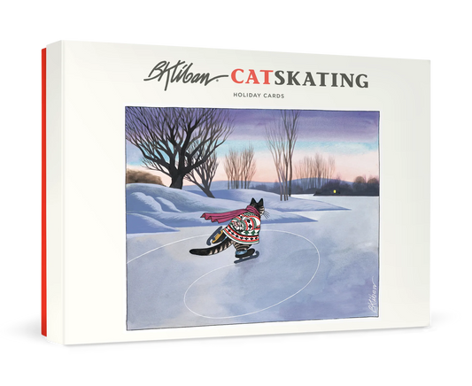 B. Kliban Cat Skating Holiday Cards