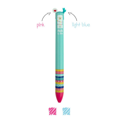 Click + Clack - Two Colour Ballpoint Pen - Llama