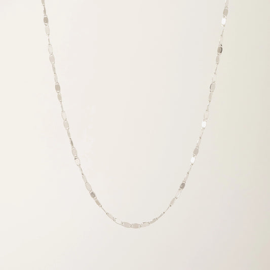 Cleo Long Necklace Silver