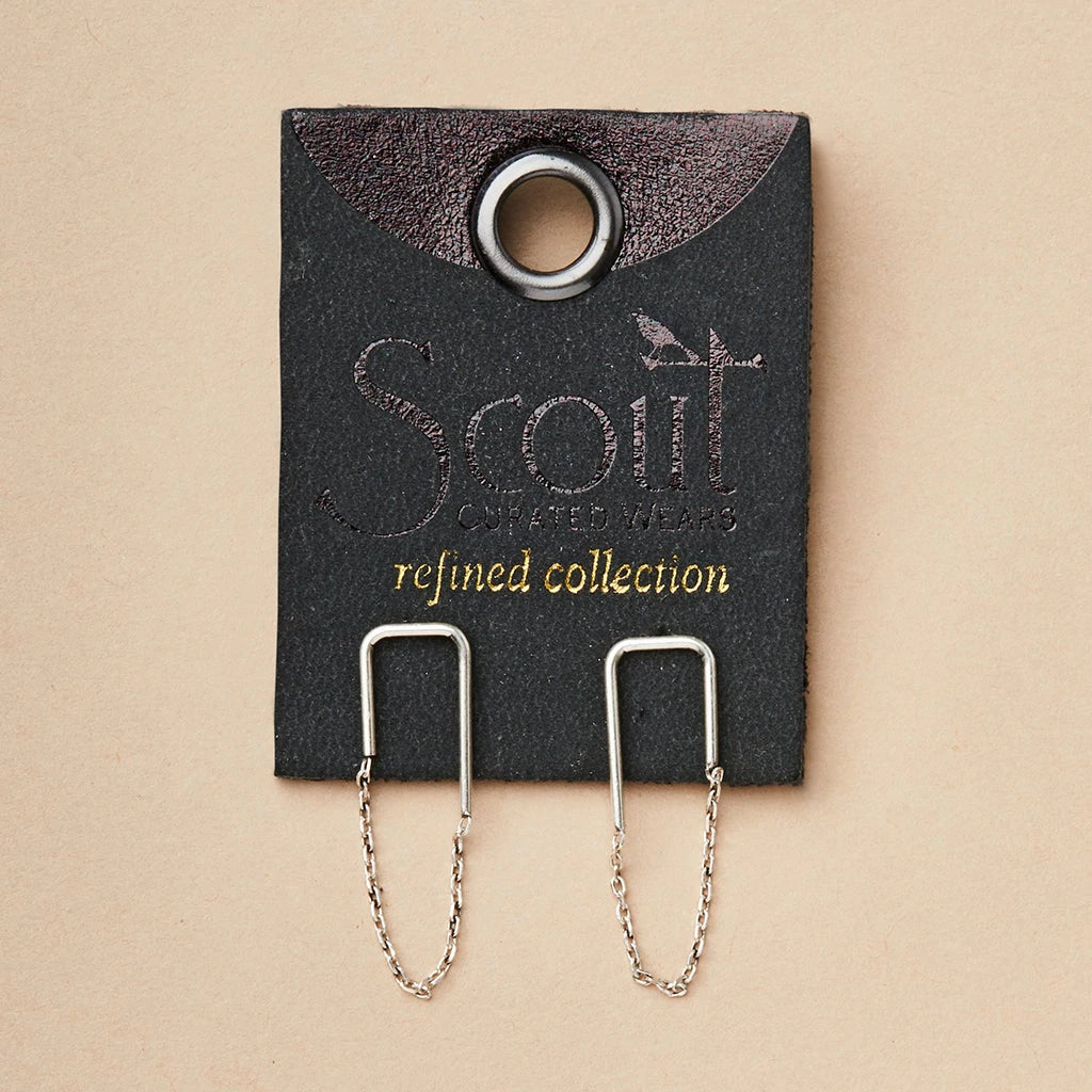 Refined Earring Collection - Filament Stud Sterling Silver