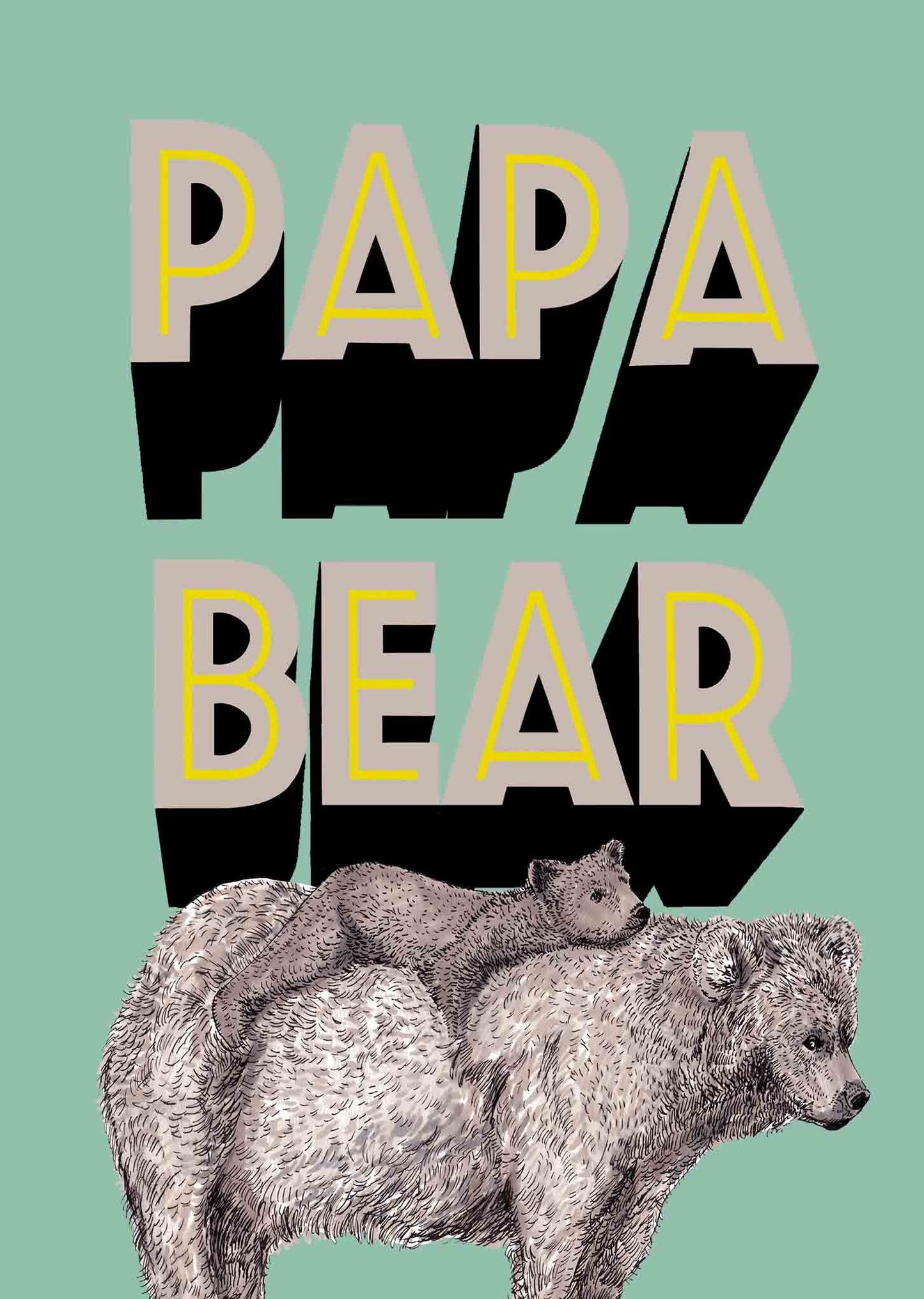 Pappa Bear Card