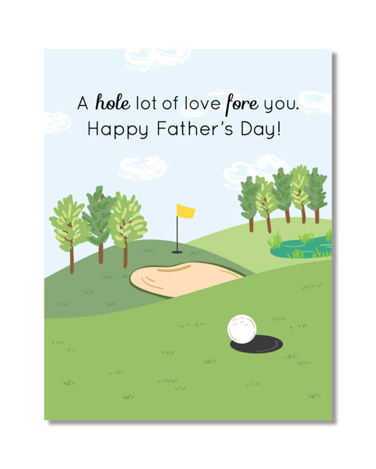 Fore You Happy Father's Day Card