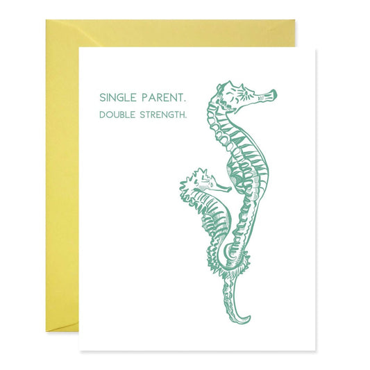 Single Seahorse Card