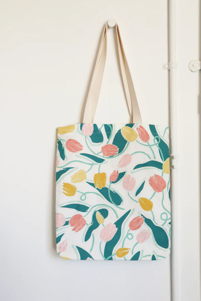 Twisted Tulips Tote Bag