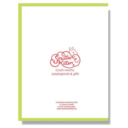 Letterpress Happy 30ish Bday Card