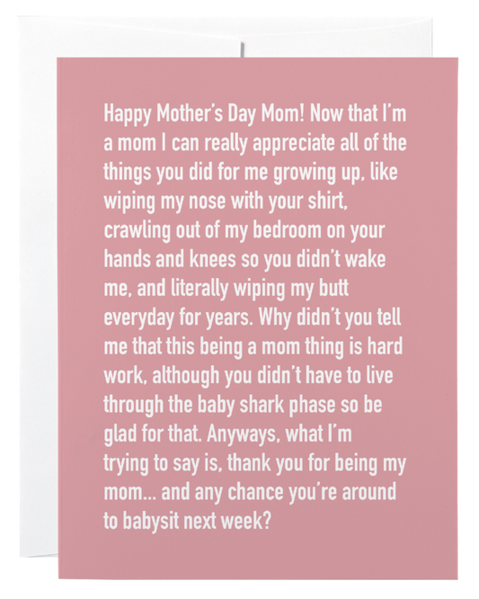 Mom To Mom - Chatty Cathy Card
