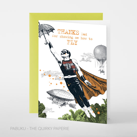 Pabuku Thanks Dad Father's Day Card