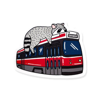 S27 Raccoon City Sticker — Streetcar Raccoon