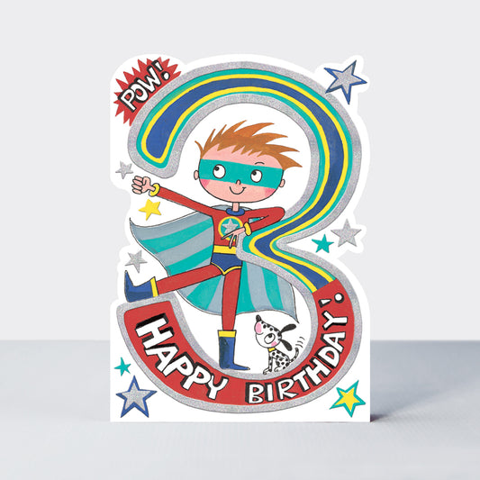 03 Boy Super Birthday Card