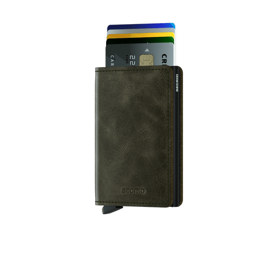 Slimwallet Vintage Olive Black