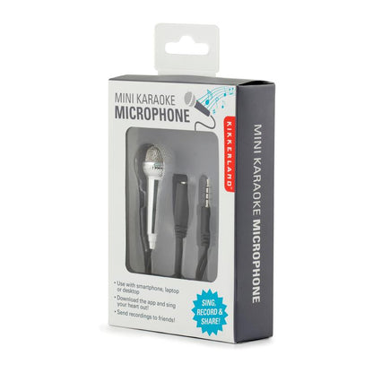 Mini Karaoke Microphone Silver