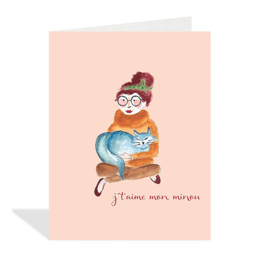 Carolie J'taime Mon Minou Card