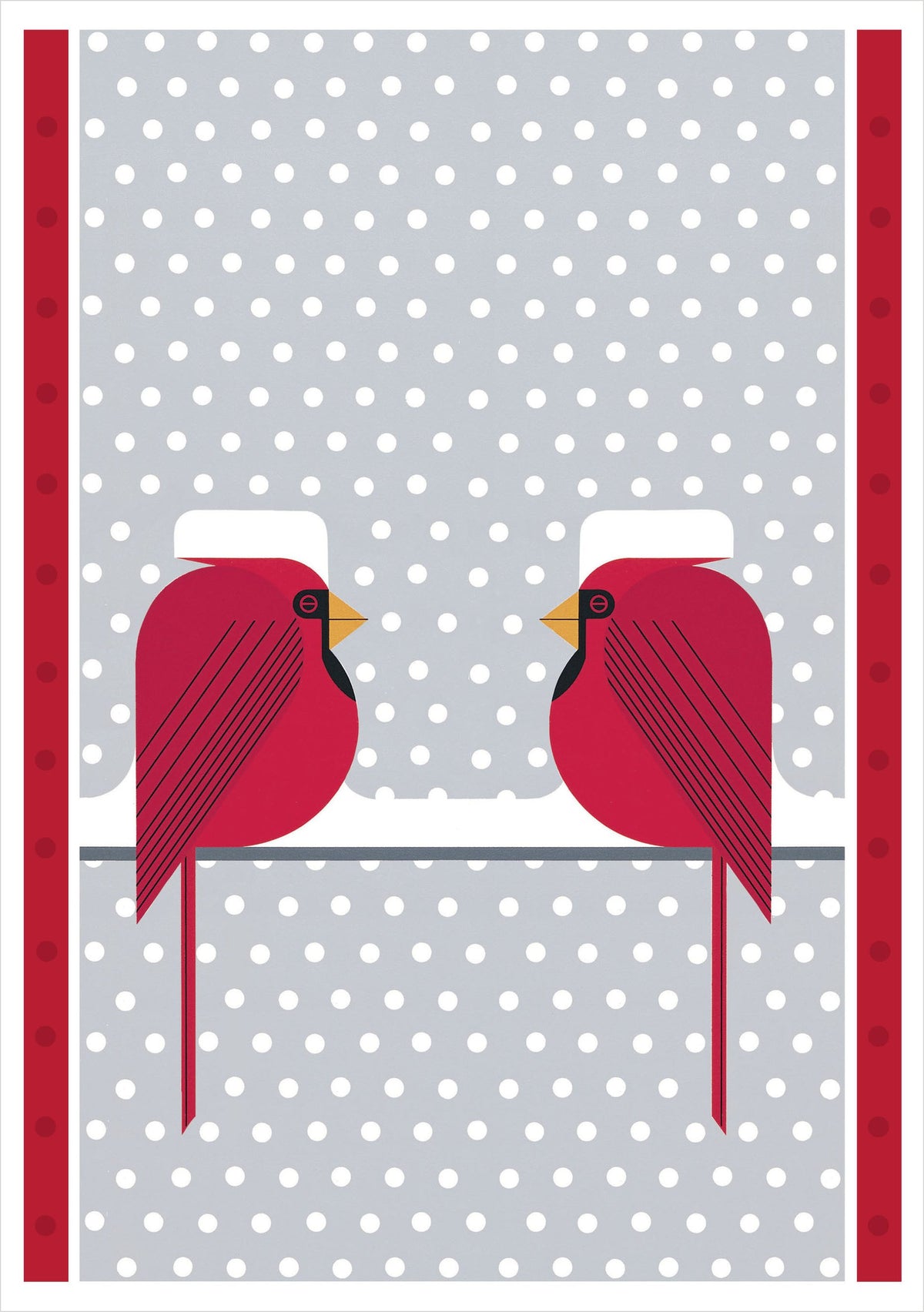 Charley Harper Cool Cardinals Holiday Boxed Cards