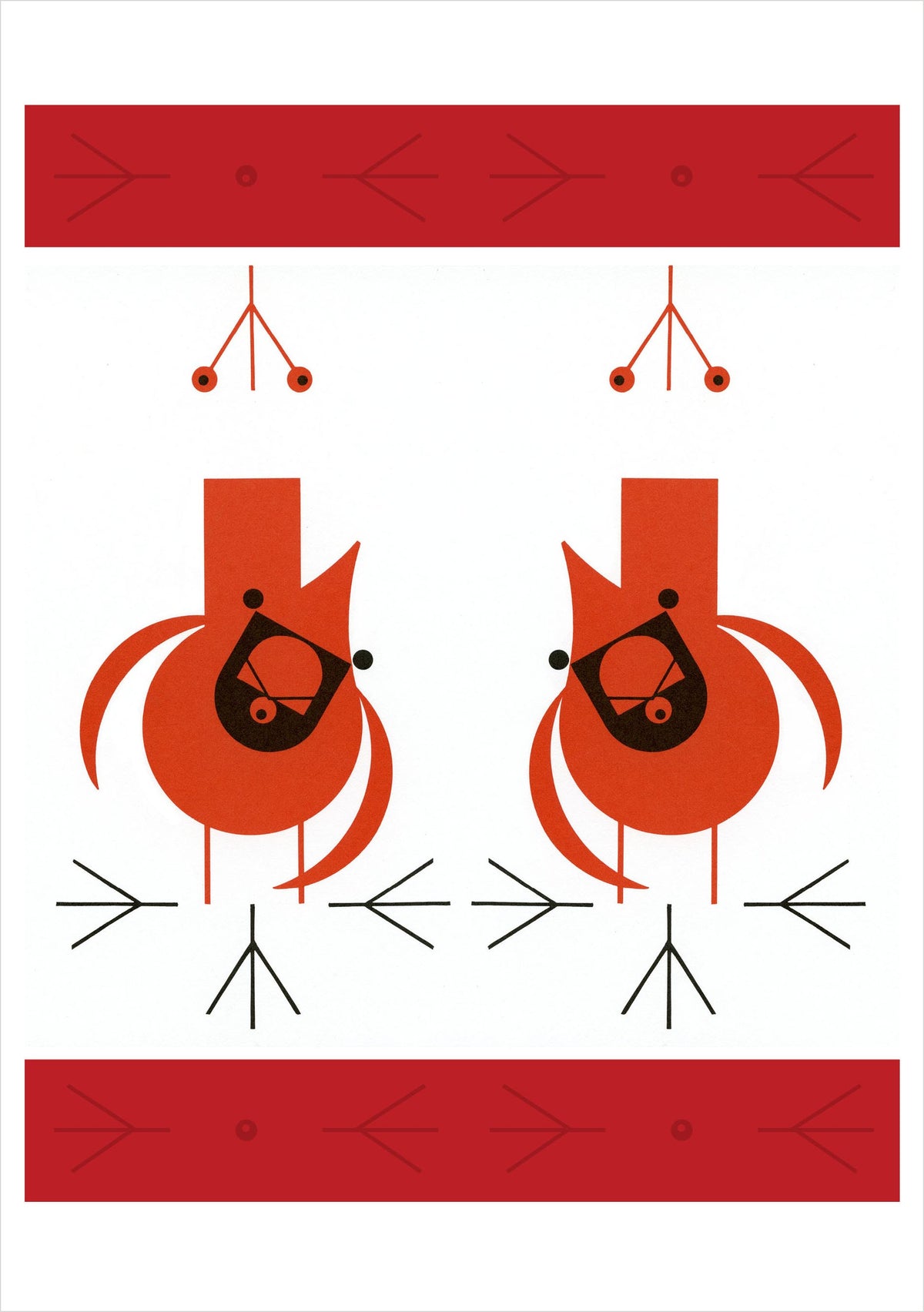 Charley Harper Cool Cardinals Holiday Boxed Cards