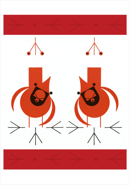 Charley Harper Cool Cardinals Holiday Boxed Cards