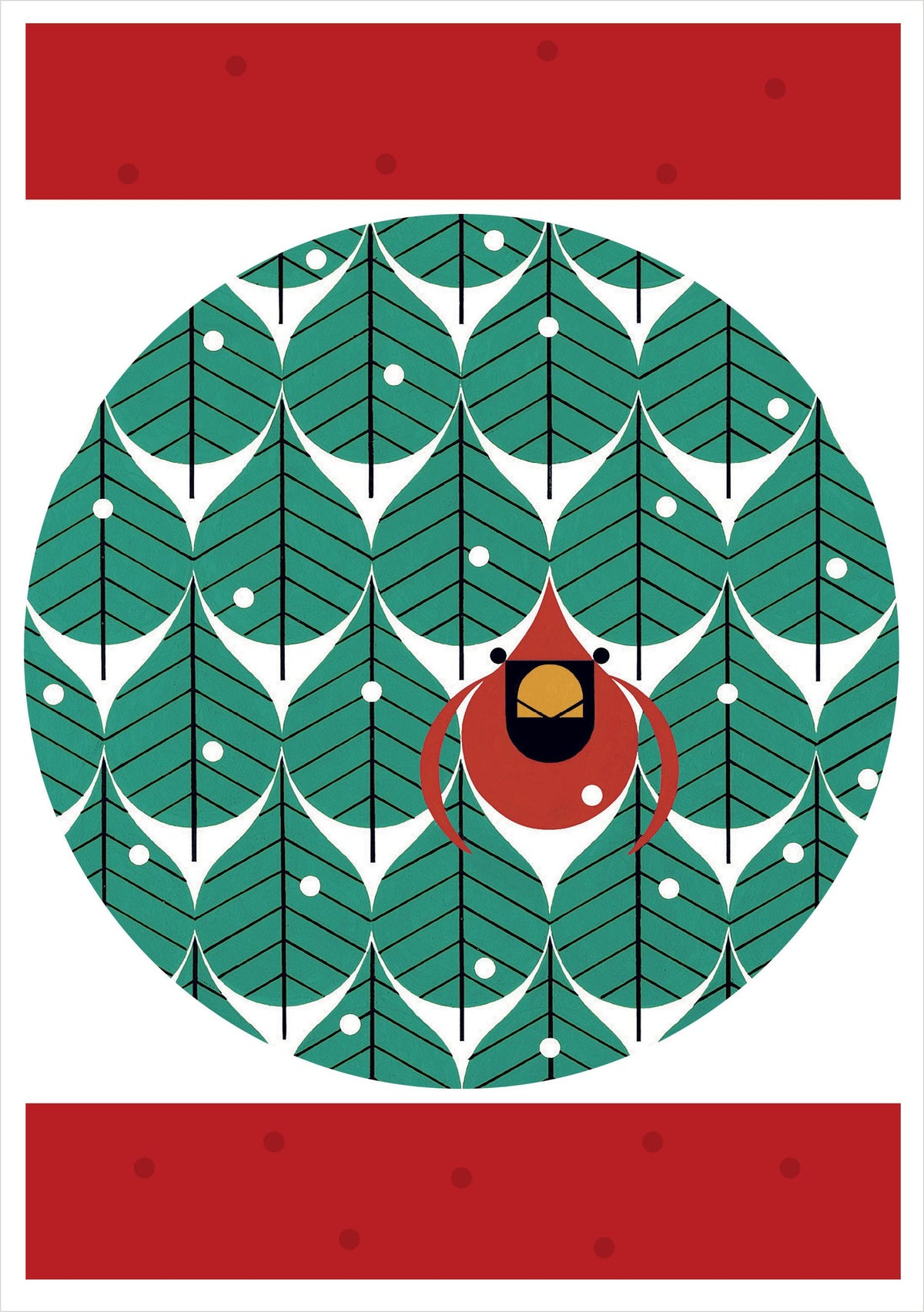 Charley Harper Cool Cardinals Holiday Boxed Cards