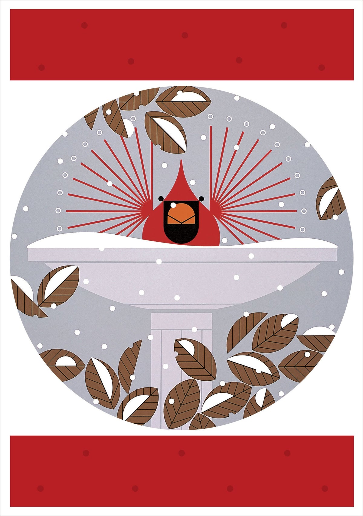 Charley Harper Cool Cardinals Holiday Boxed Cards