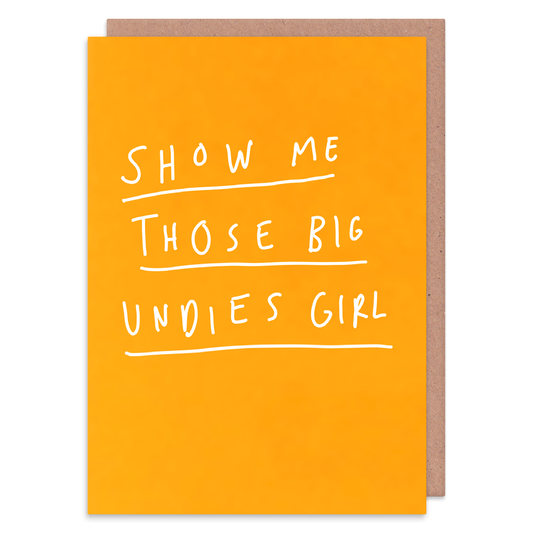 Whale And Bird Big Undies Card