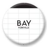 Toronto Subway Buttons - Bloor Line