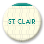 Toronto Subway Buttons - Yonge Line