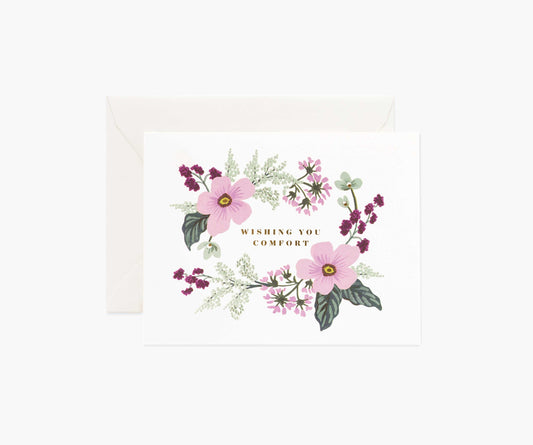 Wishing You Comfort Bouquet Card