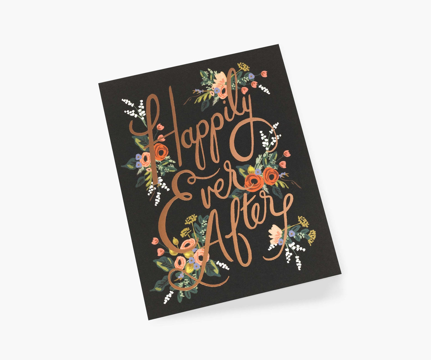 Eternal Happily Every After Black Background Card