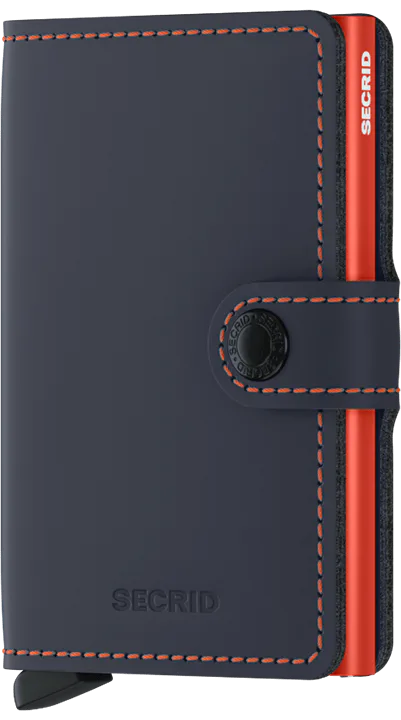 Miniwallet Matte Night Blue & Orange